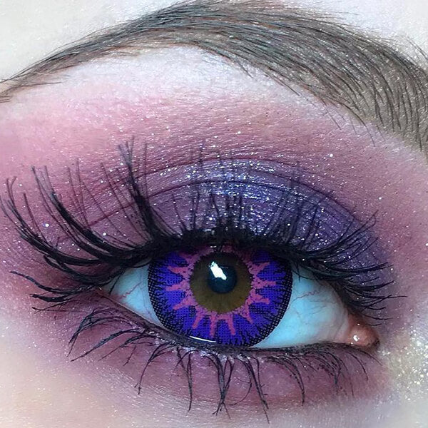 Vika Tricolor Purple Colored Contact Lenses