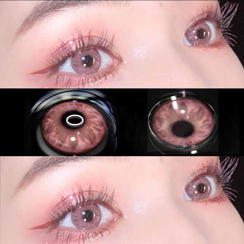 Gem Pink Colored Contact Lenses