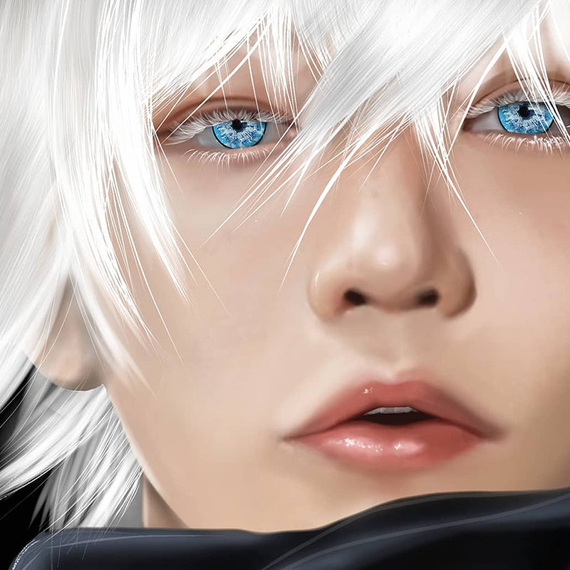 【 NEW】GOJO SATORU WHITE WALKER RIM COSPLAY CONTACT LENSES