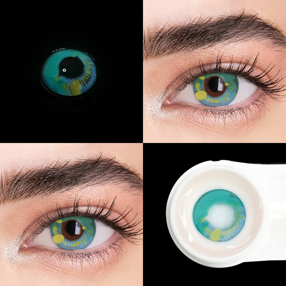 Anime Green Cosplay Contact Lenses