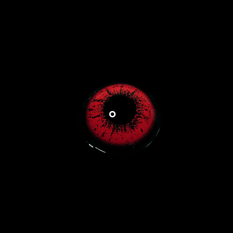 Love Words Red Colored Contact Lenses