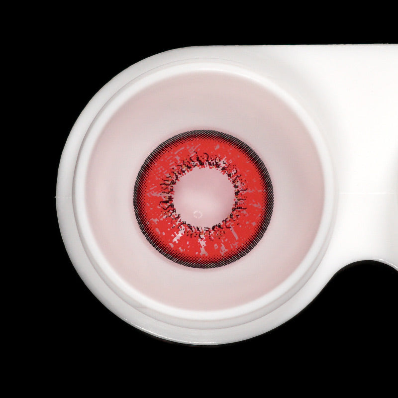 Love Words Red Colored Contact Lenses