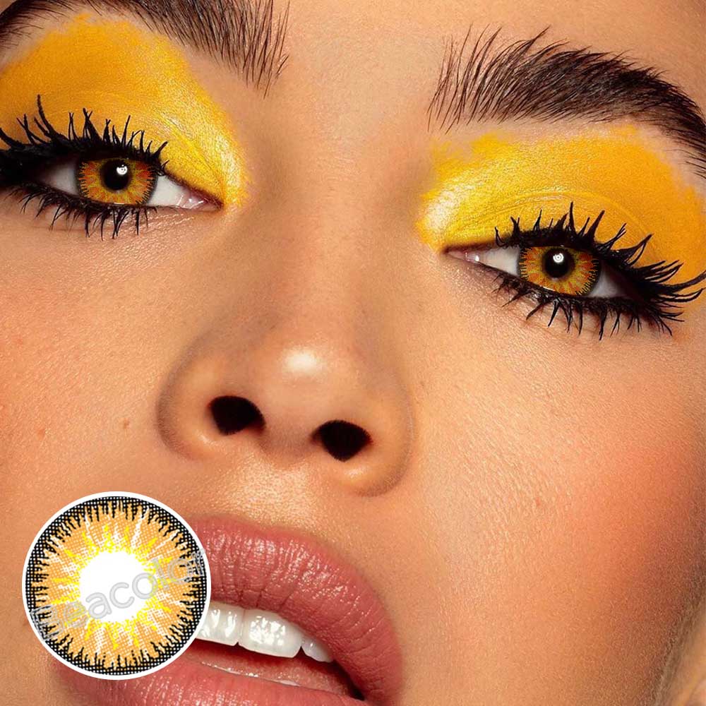 【Prescription】Vika Tricolor Browm Colored Contact Lenses