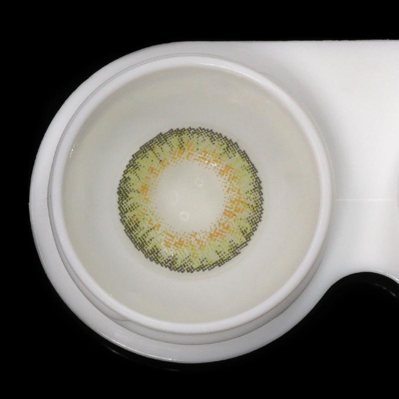 Three-Tone Green Colored Contact Lenses