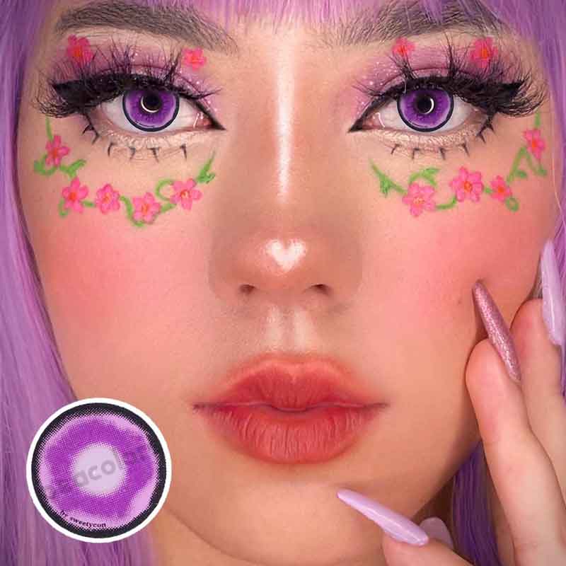 【New】Platonic Violet Cosplay Contact Lenses