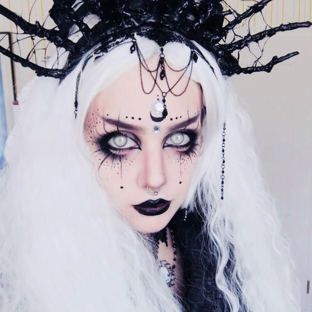 Mini Sclera White Unmanned Colored Contact Cosplay Lenses