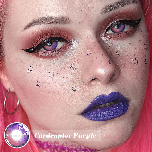 【New】Cardcaptor Purple Colored Contact Lenses