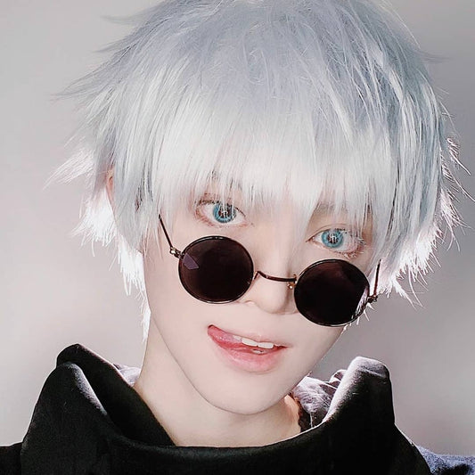 Gojo Satoru Same Style-Black Round Glasses/Black eye mask