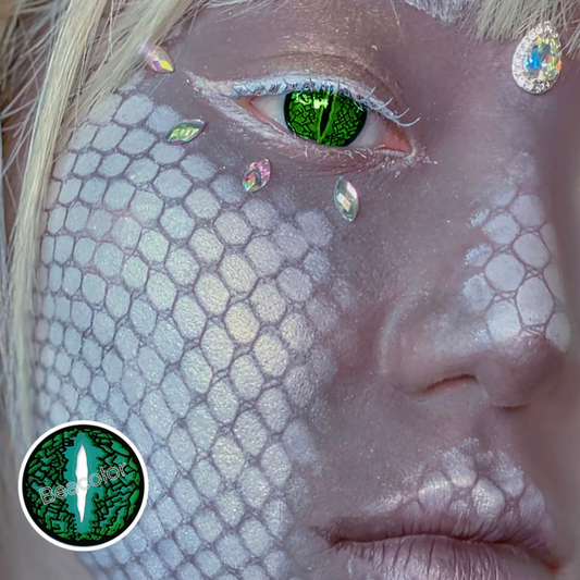 【NEW】Lizard Eye Green Cosplay Contact Lenses