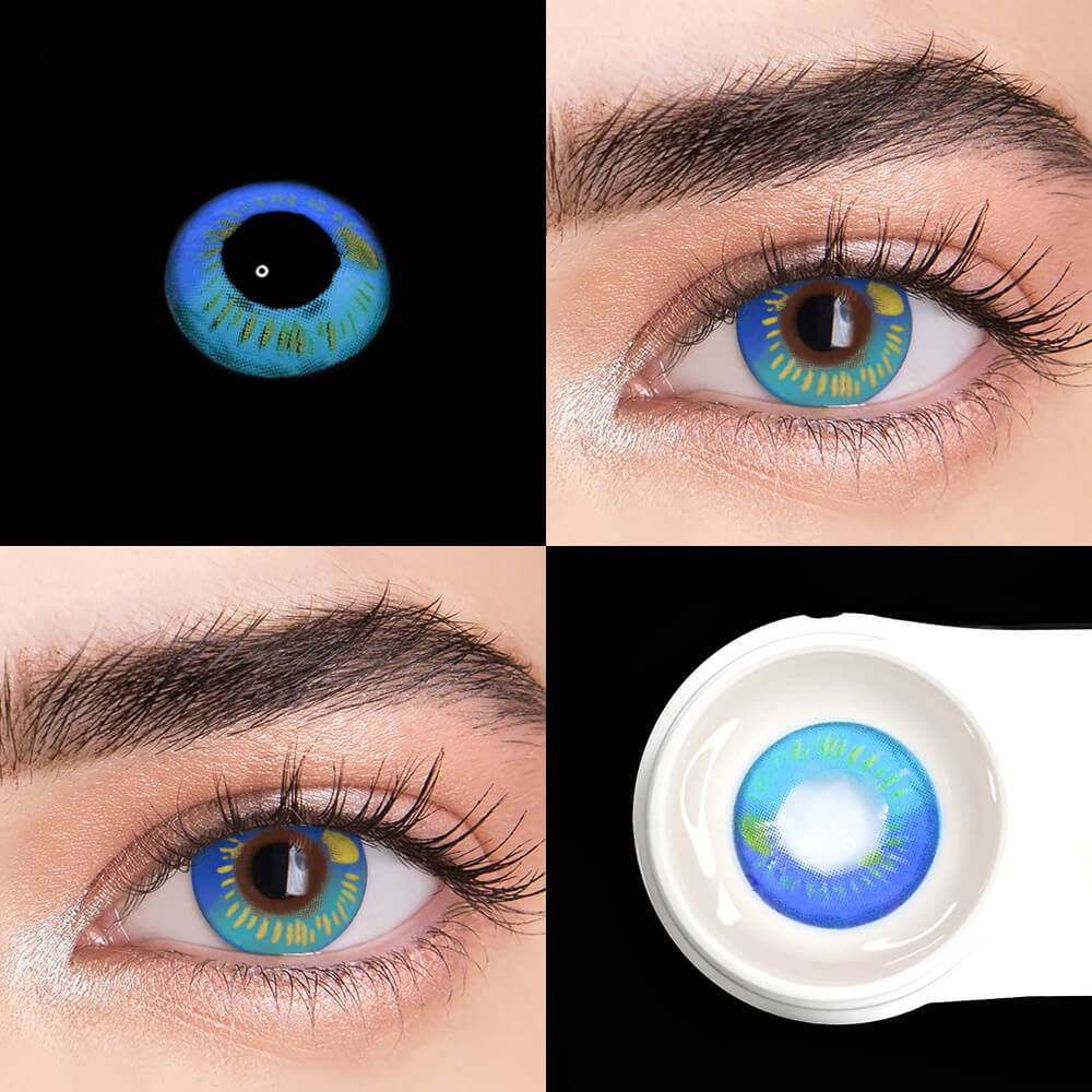 Anime Blue Cosplay Contact Lenses