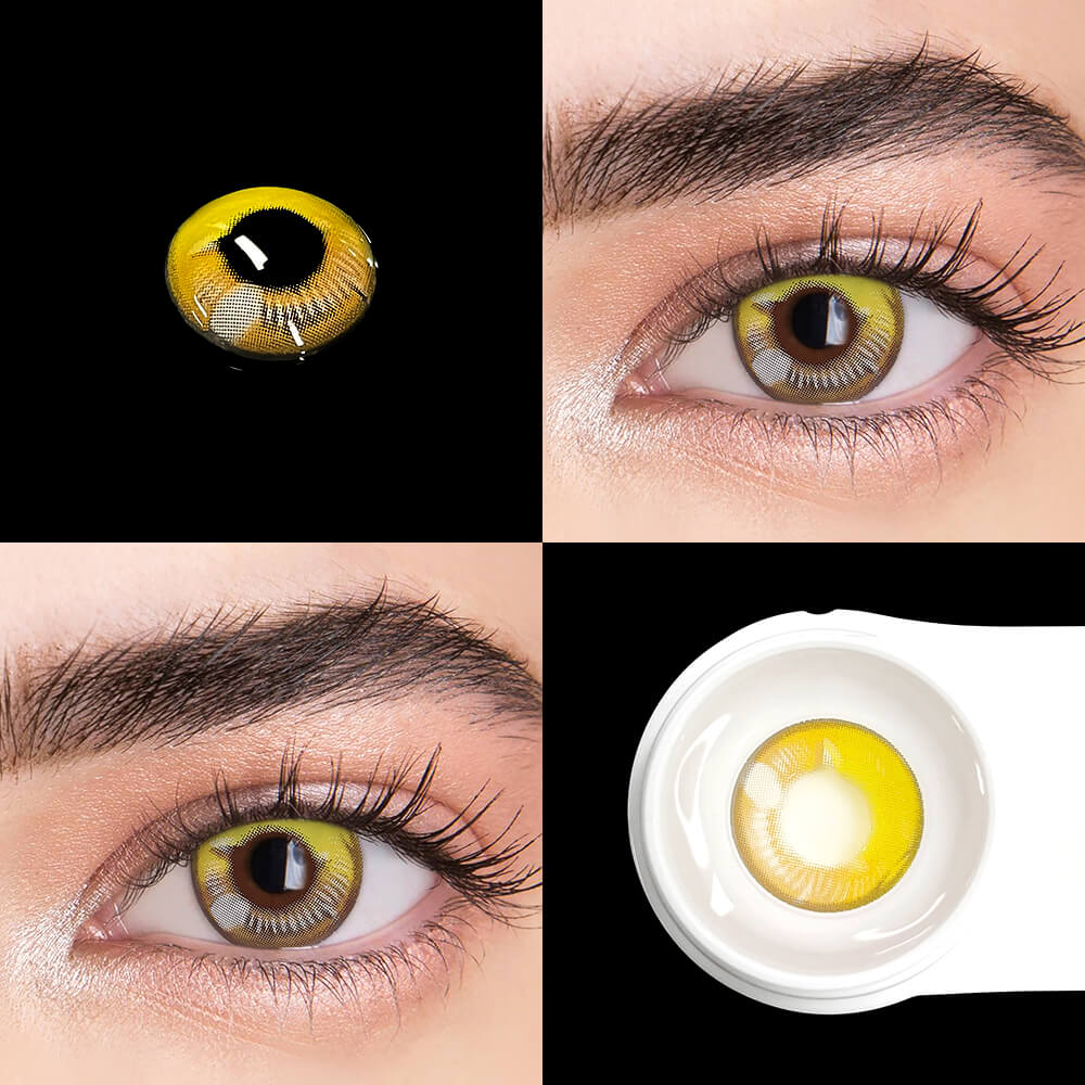 Anime Yellow Cosplay Contact Lenses