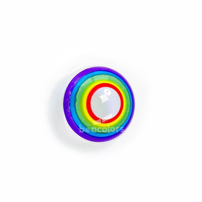 Multiple Rainbow D58 Halloween Contact Lenses