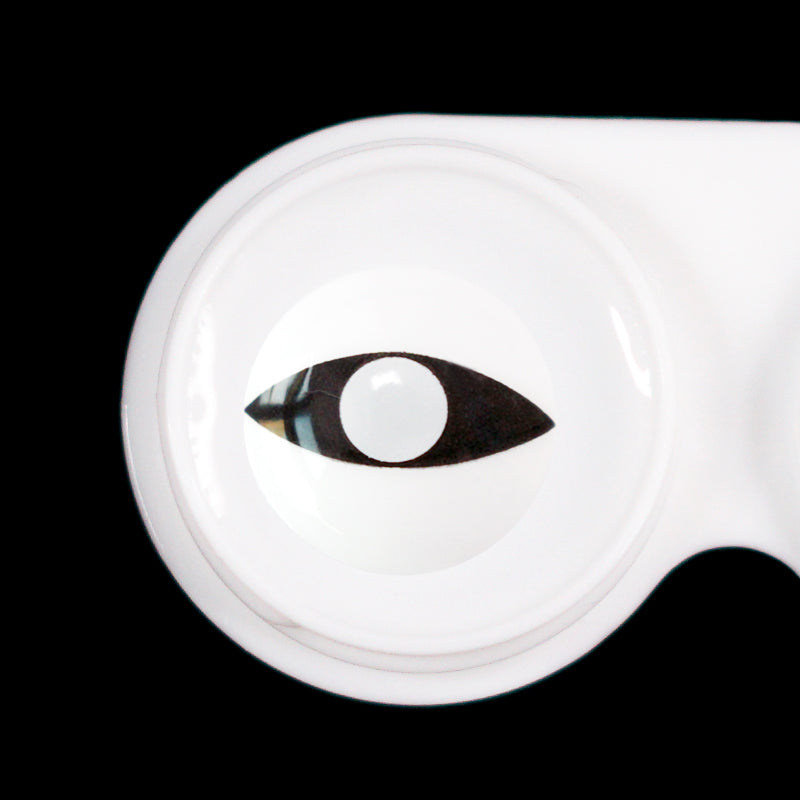 White Cat Eye D21-WH Halloween Contact Lenses
