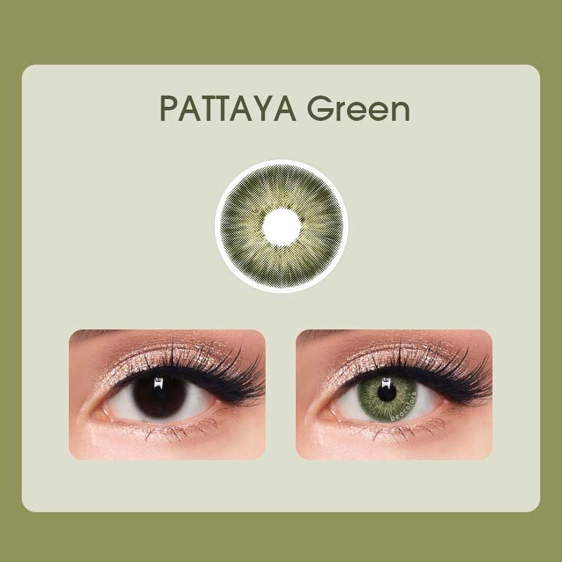 【Tiktok】PATTAYA Green Colored Contact Lenses