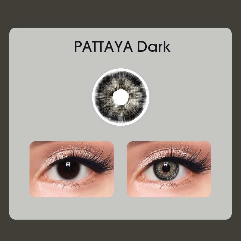 【Tiktok】PATTAYA BLACK DARK Colored Contact Lenses