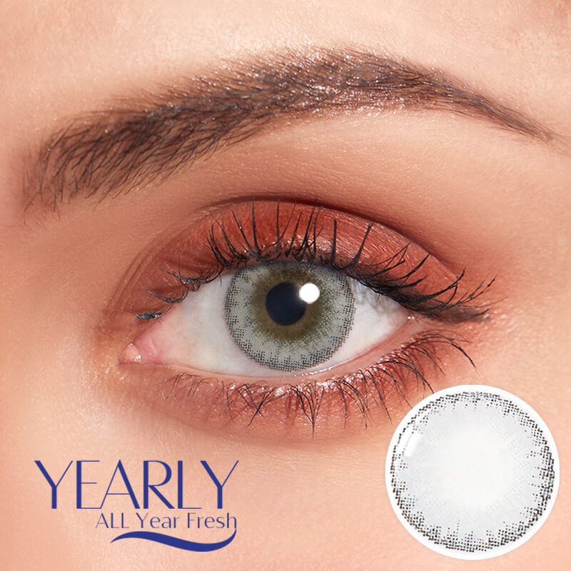 Three Tone Sterling Gray Colored Contact Lenses