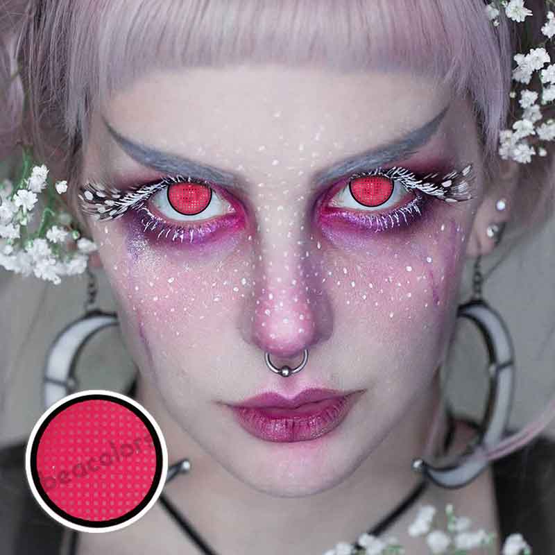 【U.S Warehouse】red Manson mesh Contact Lenses beacolors