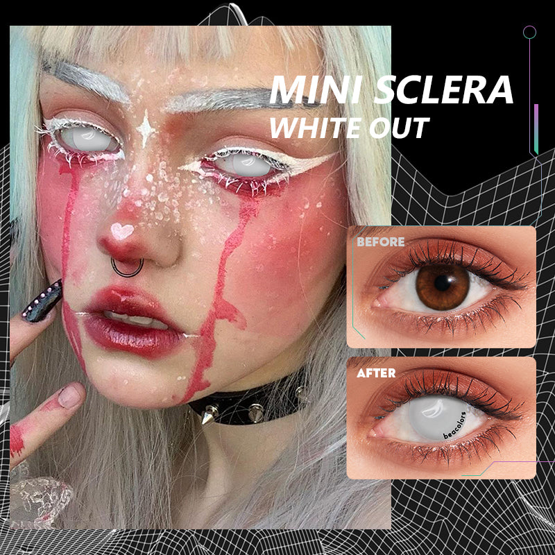 【U.S Warehouse】Mini Sclera White out Contact Lenses