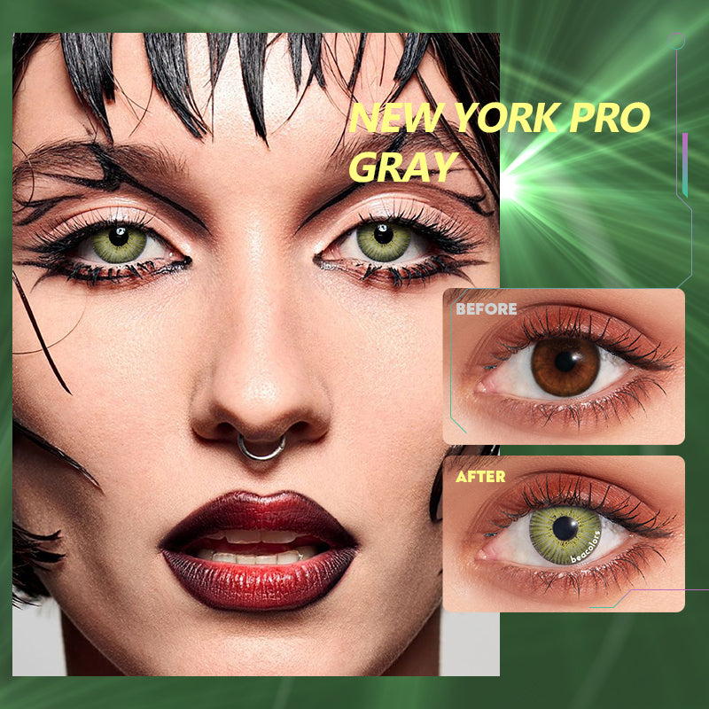 【U.S Warehouse】NEW YORK PRO Gray Contact Lenses