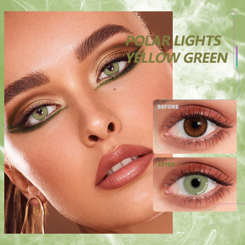 【U.S Warehouse】Polar Lights Yellow Green Contact Lenses