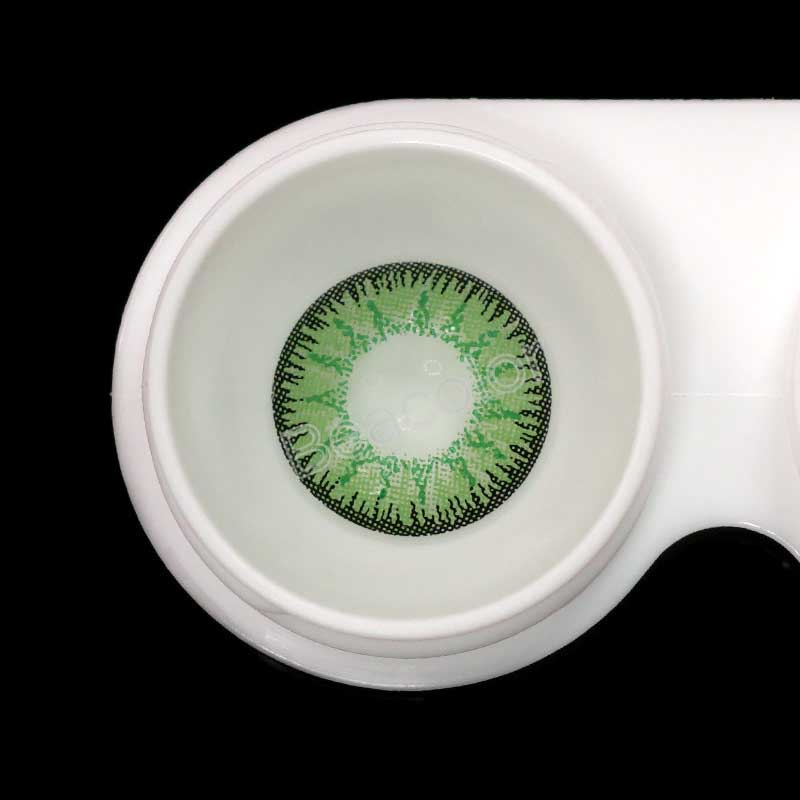 【Tiktok]】 Vika Tricolor Green Colored Contact Lenses