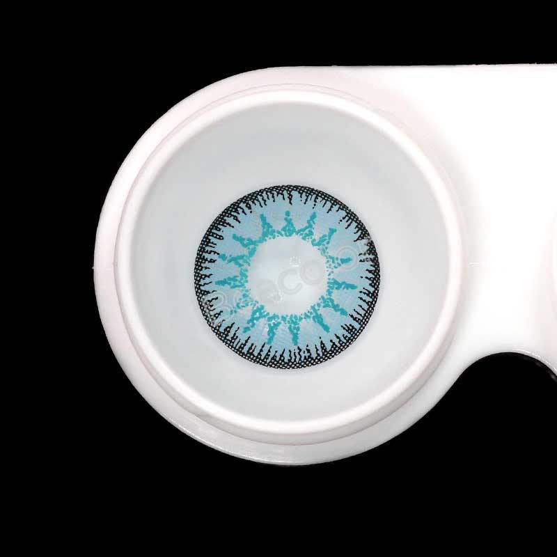 Vika Tricolor Blue Colored Contact Lenses