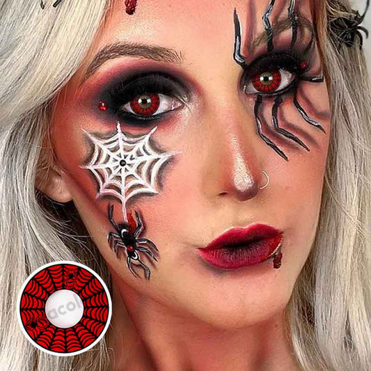 【NEW】Spider Web Black Colored Contact Lenses