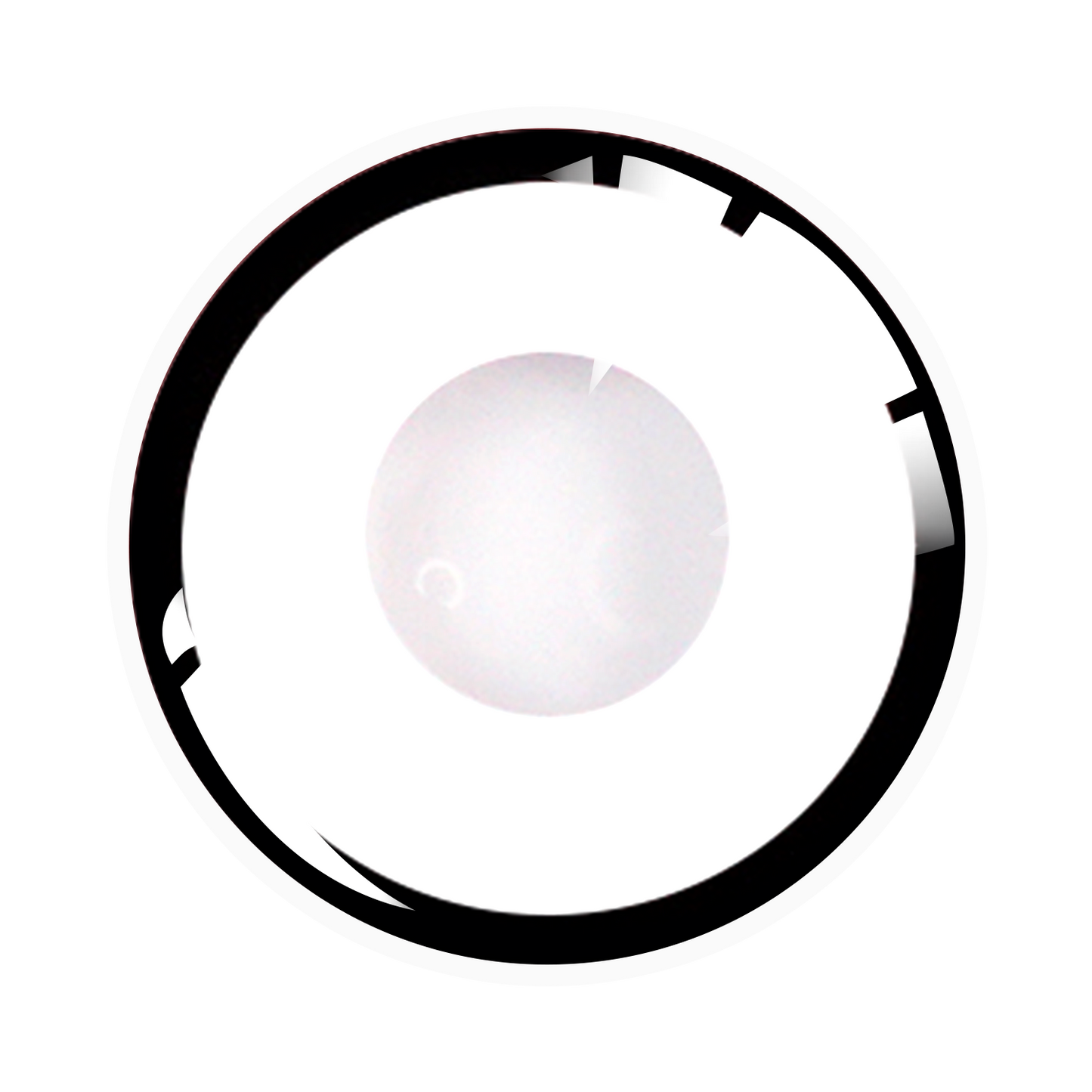 White Manson D45-W Halloween Contact Lenses