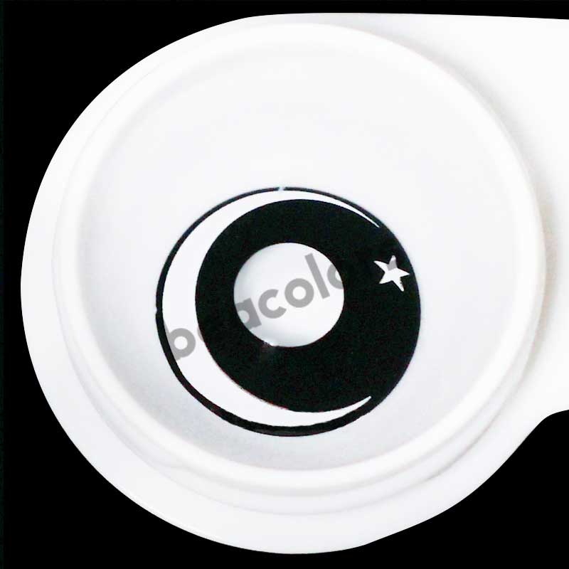 【New】Moon Star White Crazy Contact Lenses